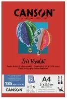 Papel Iris Vivaldi Color Canson A4 185g 25 Folhas Vermelho Ref 66661511