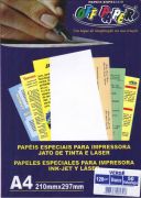 Papel Verge Branco A4 180g  50 folhas Off Paper