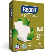 Papel Sulfite A4 500 Folhas 75g 210mm x 297mm Reciclado Report