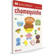 Papel Sulfite A4 180g Branco 50 folhas Chamequinho