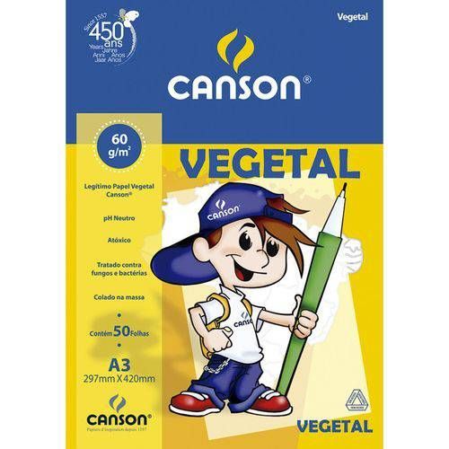 Papel Vegetal Canson A3 60g 50 Folhas Ref. 66667080