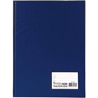 Pasta Catálogo Ofício com 50 Sacos Plasticos Finos, Ref.1090 DAC -  Azul