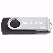 Pen Drive 8gb Multilaser PD587 Twist Preto