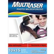Papel Fotográfico 10x15 20 Folhas 260g PE017 Microporoso Branco