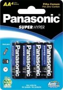 Pilha Comum AAA Panasonic Super Hyper com 4 Unidades