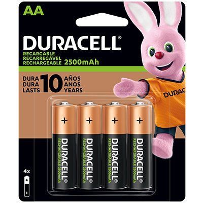 Pilha Recarregável AA 2500 Mah Duracell