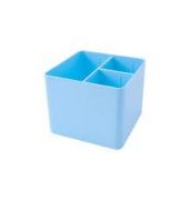 Porta Objetos Azul Pastel ref 3020 com 3 divisorias Dello