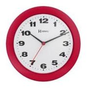 Relógio de Parede 6103 Herweg 21cm Diâmetro x 3cm Espessura Vermelho Pantone