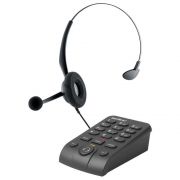 Telefone com Headset Monoauricular Intelbras Profissional HSB50 Preto