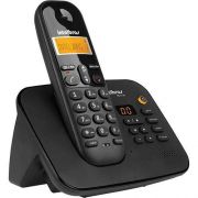 Telefone sem Fio Intelbras com Secretaria Eletrônica TS3130 Digital 6.0 Preto