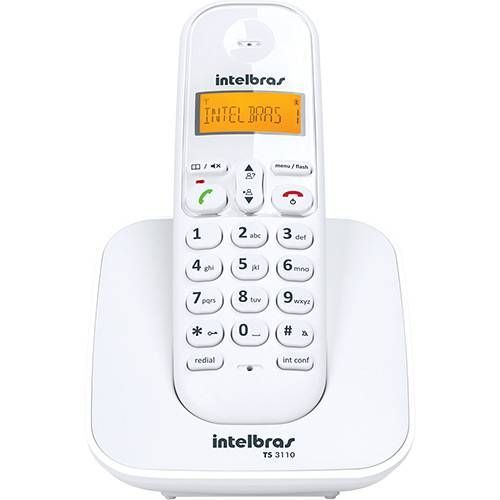 Telefone sem Fio Intelbras 6.0 TS3110 Branco