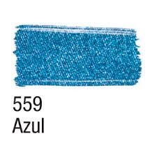 Tinta para Tecido Metálica Azul 559 37ml Acrilex