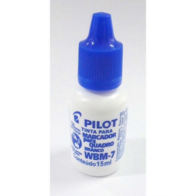 Tinta para Caneta Pincel Quadro Branco Pilot 15ml WBM-7 Azul