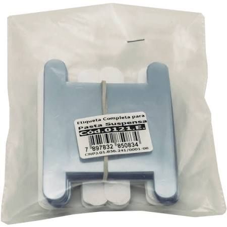 Visor e Etiqueta PVC para Pasta Suspensa com 50 Unidades Embalagem Saco Branca Dello